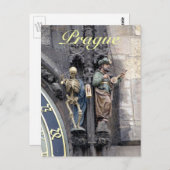 Astronomische klok of Prague Orloj Briefkaart (Voorkant / Achterkant)