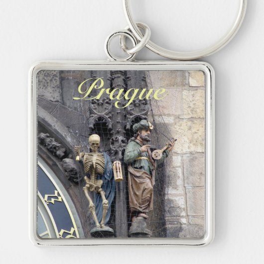Astronomische klok of Prague Orloj Sleutelhanger (Voorkant)