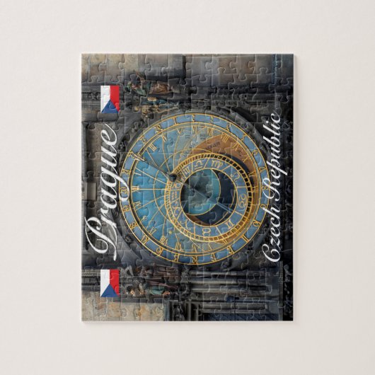 Astronomische klok Prague Orlog Tsjechië Legpuzzel (Verticaal)