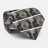 Astronomische klok Prague Orlog Tsjechië Stropdas (Opgerold)