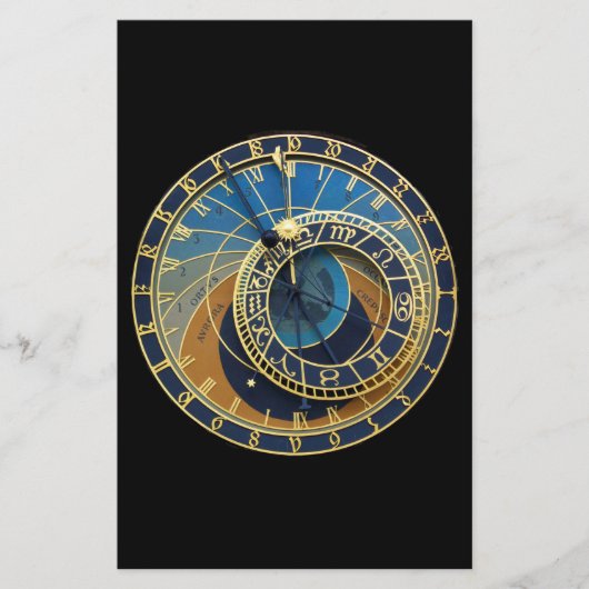Astronomische klok-Prague Orloj Briefpapier (Voorkant)