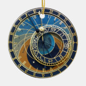 Astronomische klok-Prague Orloj Keramisch Ornament (Voorkant)