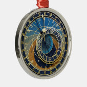 Astronomische klok-Prague Orloj Metalen Ornament (Rechts)