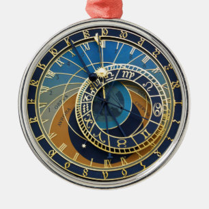 Astronomische klok-Prague Orloj Metalen Ornament