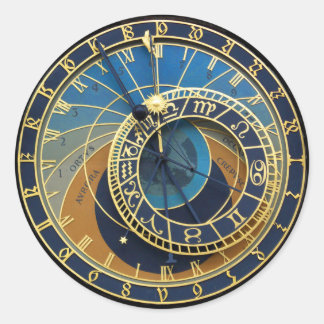 Astronomische klok-Prague Orloj Ronde Sticker