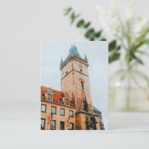 Astronomische klok van Praag, het oude stadsplein  Feestdagenkaart