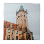 Astronomische klok van Praag, het oude stadsplein Tegeltje (Voorkant)