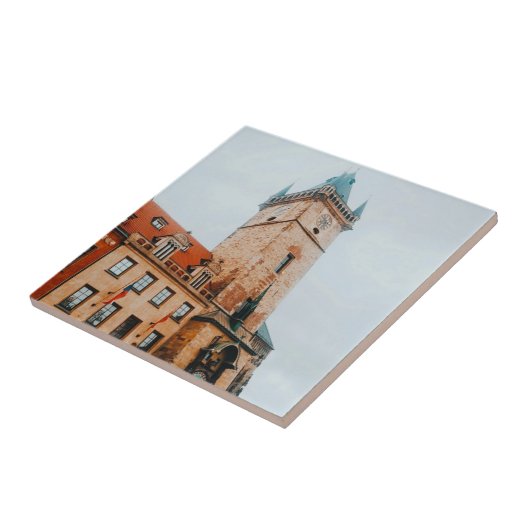 Astronomische klok van Praag, het oude stadsplein Tegeltje (Zijkant)