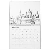 Astronomische Moderne Elegant Script Calendar Kalender (Mar 2026)