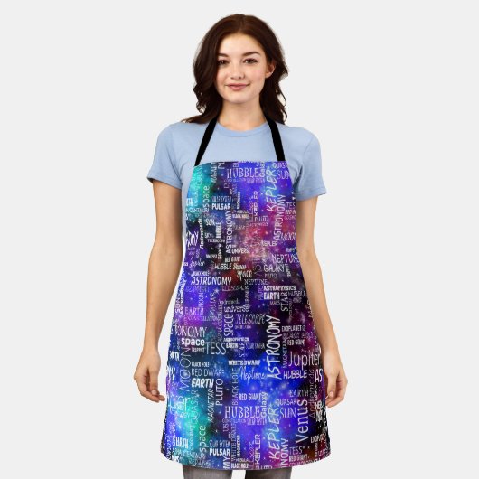 Astronomische ruimte schort (Gedragen)