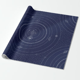 Astronomische ruimtezegels Gift Wrap Cadeaupapier