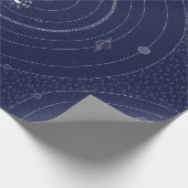 Astronomische ruimtezegels Gift Wrap Cadeaupapier (Hoek)