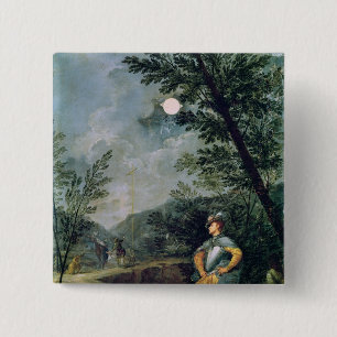 Astronomische waarnemingen vierkante button 5,1 cm