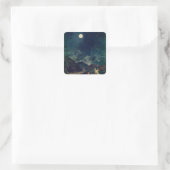 Astronomische waarnemingen vierkante sticker (Tas)