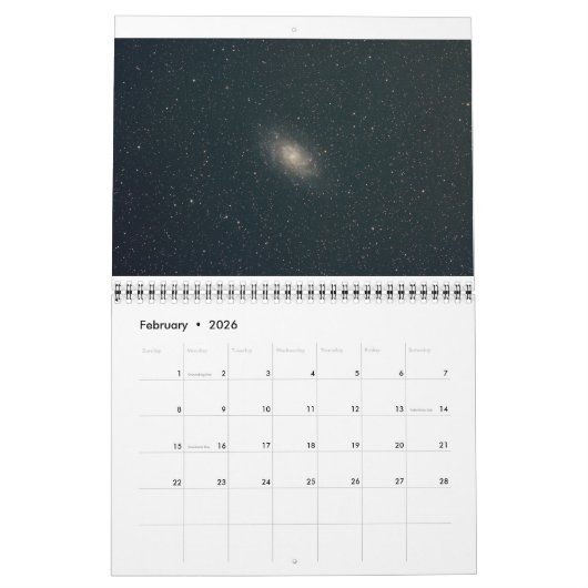 Astronomo Calendar 2026 Kalender (Feb 2026)
