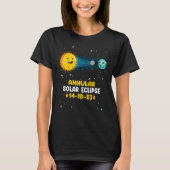Astronomy Annular Solar Eclipse 14 10 23 Nevada T-shirt (Voorkant)