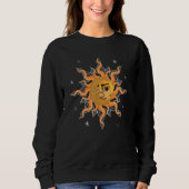 Astronomy Celestial Body Boho Aesthetic Sun Moon A Trui (Voorkant)