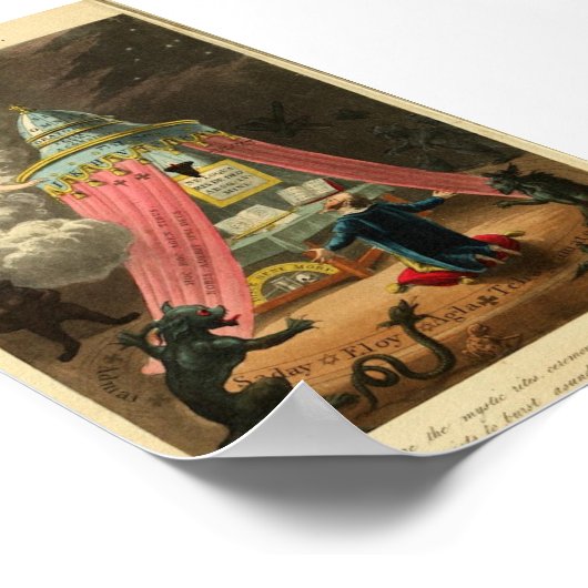 Astronomy Illustration Poster (Hoek)