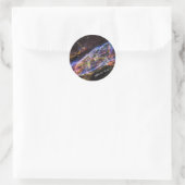 Astronomy & Nebula Veil, Hubble / Galaxy Ronde Sticker (Tas)