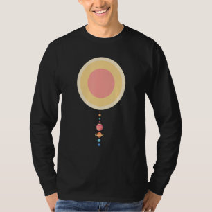 Astronomy Space Geeks Scale Model Solar System Pla T-shirt