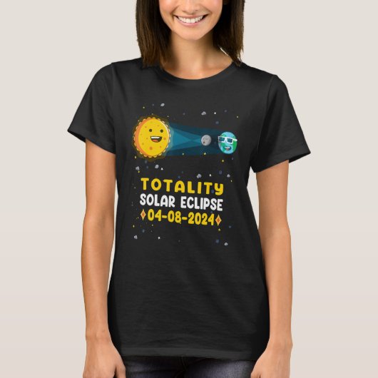 Astronomy  Total Solar Eclipse 2024 Totality 04 08 T-shirt (Voorkant)
