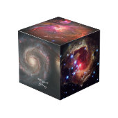 Astronomy & Whirpool Galaxy Spiral, Nebula Veil Kubus (Voorkant hoekig)