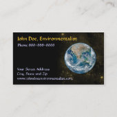 astronoom en milieudeskundige visitekaartje (Voorkant)