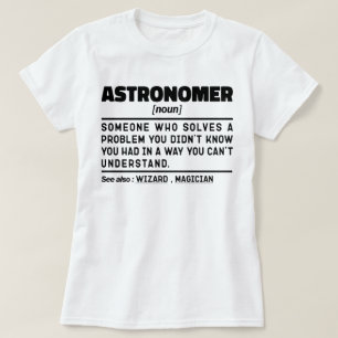 Astronoom naamwoord definitie wetenschapper grappi t-shirt