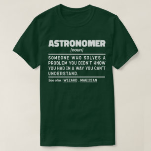 Astronoom Zelfstandig naamwoord Definitie Wetensch T-shirt