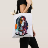 Astronout Hond Mascot 3 Tote Bag (Dichtbij)