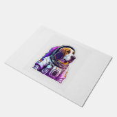 Astronout hond Mascot Deurmat (Schuin)