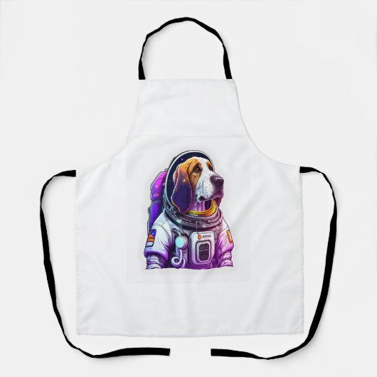 Astronout hond Mascot Schort (Voorkant)