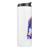 Astronout hond Mascot Thermosbeker (Gedraaid links)