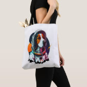 Astronout hond Mascot Tote Bag (Dichtbij)