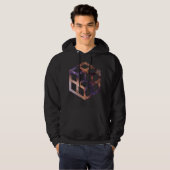 Astroometrie voor ruimtebesparend raster hoodie (Voorkant volledig)