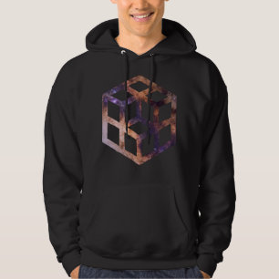 Astroometrie voor ruimtebesparend raster hoodie