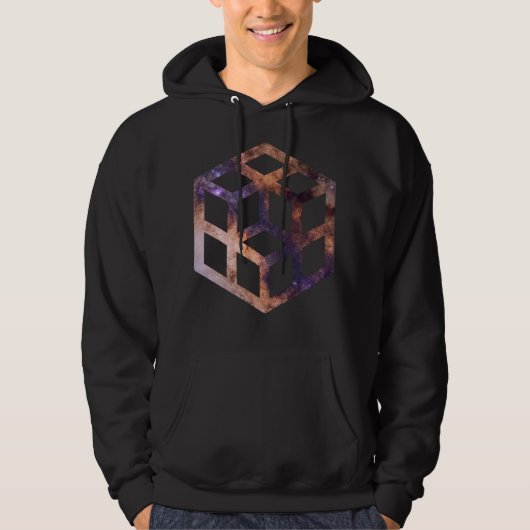 Astroometrie voor ruimtebesparend raster hoodie (Voorkant)