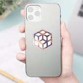 Astroometrie voor ruimtebesparend raster sticker (Telefoon)