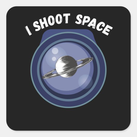 Astrophotography Photographer Camera Photography Vierkante Sticker (Voorkant)