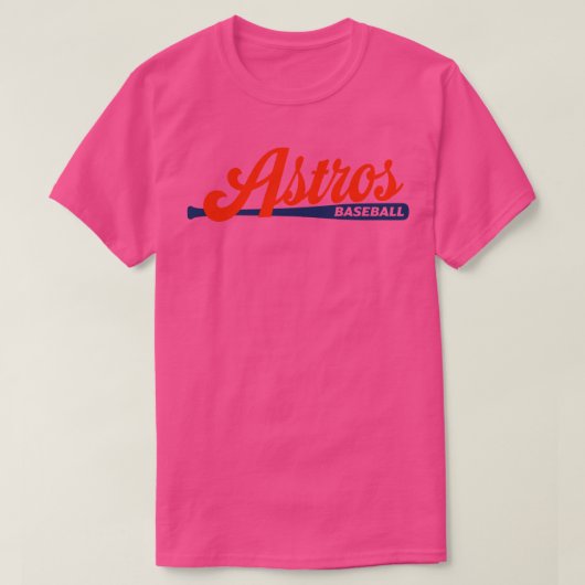 Astros honkbalknuppel t-shirt (Design voorkant)