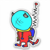 Astro's kattenpak sticker (Voorkant)