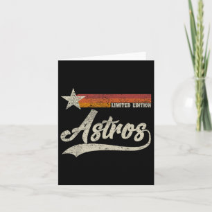  Astros Retro Style 70s 80s Voornaam Kaart