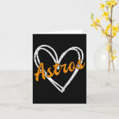 Astros Retro Style 70s 80s Voornaam Kaart (Gele Bloem)