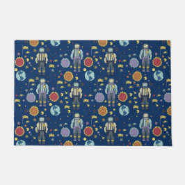 Astrounaut Space Man, kleurrijk Deurmat