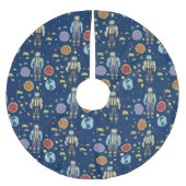 Astrounaut Space Man, kleurrijk Kerstboom Rok (Voorkant)