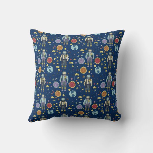 Astrounaut Space Man, kleurrijk Kussen (Achterkant)