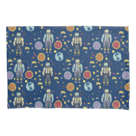 Astrounaut Space Man, kleurrijk Kussensloop (Voorkant)