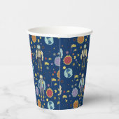 Astrounaut Space Man, kleurrijk Papieren Bekers (Rechts)