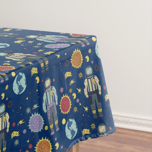 Astrounaut Space Man, kleurrijk Tafelkleed (Voorbeeld)