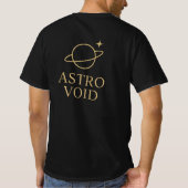 Astrovoid Kosmisch Ontwerp T-shirt (Achterkant)